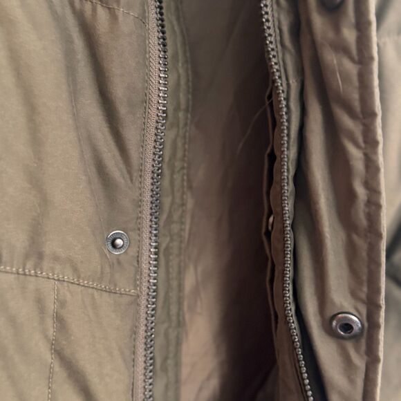 Eddie Bauer Vest Mens Large Green Olive Goose Down Puffer Zip Quilted gorpcore - Picture 6 of 11